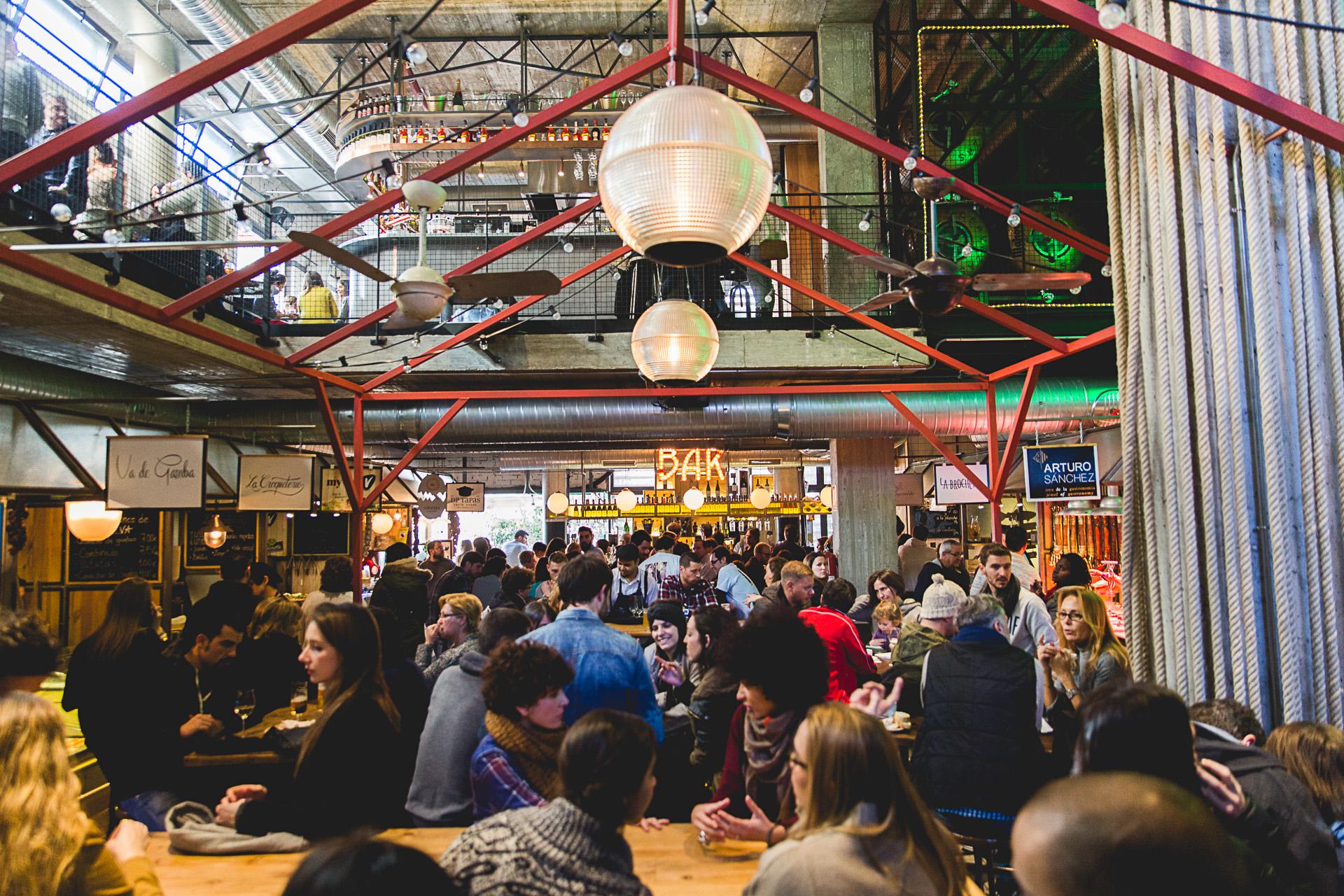 mercado gastronómico en Madrid