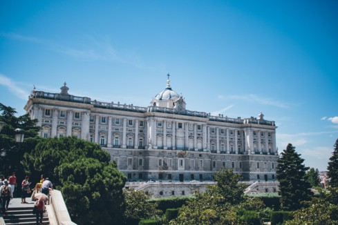 Zona de la Catedral de la Almudena y Palacio Real de Madrid